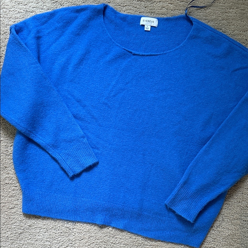 Evereve Vibrant Blue Crew Neck Sweater